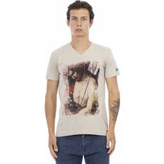 Trussardi Trussardi Action Beige Cotton T-Shirt