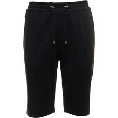 Balmain Herr Shorts Balmain Flock Bermuda Shorts - Svart