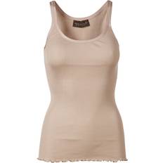 Rosemunde Rib Knitted Silk Top - Cacao