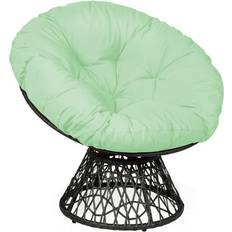 Furniture Goplus Rattan Ergonomic Papasan Lounge Chair