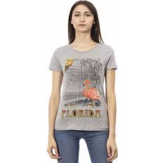 Trussardi Trussardi Action Gray Cotton Tops & T-Shirt