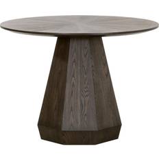 MDF - Wood Dining Tables KATHY KUO HOME Courtney Rustic Lodge Brown Dining Table 42x42"