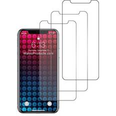 Screen Protectors Waloo Tempered Glass/Privacy/Anti-Blue Screen Protector for Phones 3-Pack 3 Pack Glass Iphone X/11 Pro