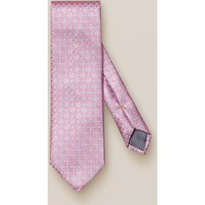 Beste Slips Etón Textured Ggeometric Design Silk Tie - Red