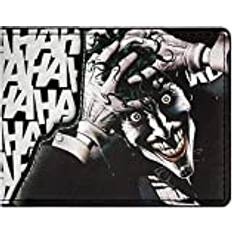 Batman evil joker hahaha purple id & card bi-fold wallet