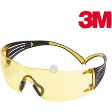 Yellow Eye Protections 3M Safety Glasses Anti-Fog Coating - Yellow/Black