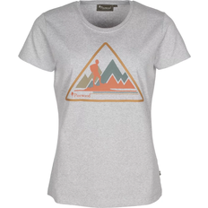 Pinewood Outdoor Trekker T-Shirt Dam L.Grey Melange