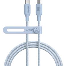 Anker Kablar Anker USB-C to USB-C Cable 6 ft, 240W, Bio-Braided 6ft Ice Lake Blue