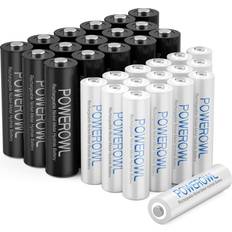 Powerowl AA AAA Rechargeable Batteries 32-pack