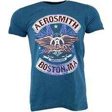 Denim - Unisex T-shirts ROCK OFF Aerosmith steven tyler joe perry boston ma tee t-shirt mens