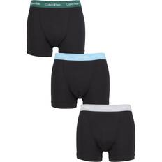 Calvin Klein Green Men's Underwear Calvin Klein Pack Men's Trunks – Cotton Stretch – B-JADE SEA/SKY HIGH/SLEEK SILVER