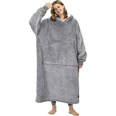 Catalonia Oversized Hoodie Blanket Sweatshirt, Extra Long Comfortable Sherpa Lounging Pullover for Adults, Gifts for Women