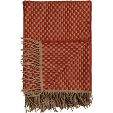 Røros Tweed Plaid Isak 150x210 cm Red Sumac Couverture Gris (210x150cm)