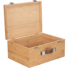 Bamboo Boxes & Baskets RED HAMPER Large Storage Box