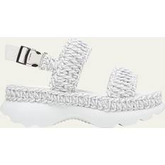 Moncler Dame Sko Moncler Vævede Belay Sandaler Polyester - Grå