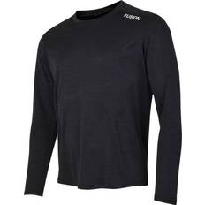 Fusion Herre - M T-shirts Fusion Mens C3 LS Shirt - Black