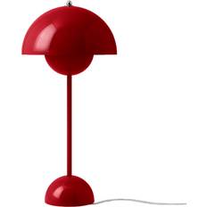 &Tradition Flowerpot VP3 Vermilion Red Lampe de table 50cm