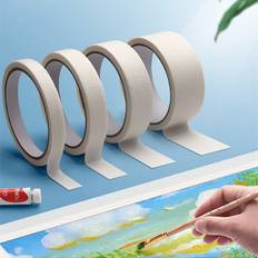 1roll Solid Color Adhesive Tape, Simple Portable Art Tape For Painting