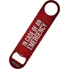 Rosso Attrezzature da Bar Grindstore Feed Me Beer Bottle Opener - Rosso/Bianco/Multicolore Apriscatole