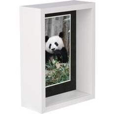 Acrylic Photo Frames Nicola Spring 7 3D Deep Box Wooden with Black Shadow Photo Frame