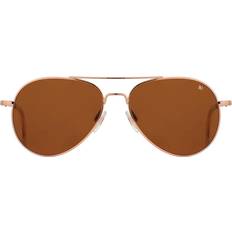American Optical General Sunglasses - Rose Gold/Brown