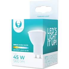 Ljuskällor Forever Light LED-Lampa GU10, 7W, 230V, 3000K, Varmvitt