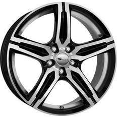 Car Rims Brock B29 schwarz glanz vollpoliert 7.5x17 5/120.00 ET35 B72.6