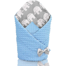 Dimple Swaddle Wrap Blanket Elephants 80x80cm
