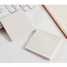 White Sticky Notes Shein 2 Pcs Plaid Pattern Sticky Note