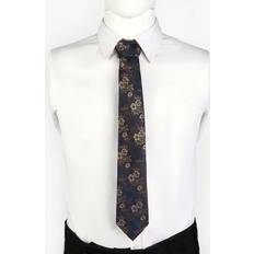 Men - Multicoloured Ties Shein Work Floral Jacquard Tie - High Density