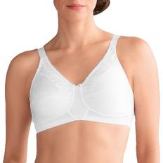 Women's Nancy Wire-Free Pocketed Mastectomy Bra - White