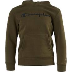 Champion Overdele Champion Hooded Sweatshirt Junior Green, Unisex, Tøj, Skjorter, Grøn