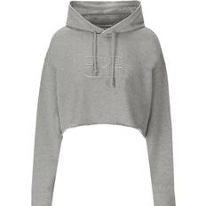 Ganni Sweatere Ganni Gray Drawstring Hoodie 921 Paloma Melange XXL-XXXL