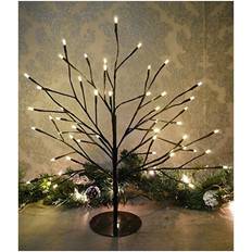 B&Q Rustic Luxury Black Twig Birch Christmas Lighting