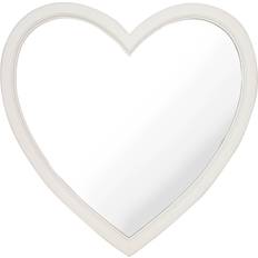 Multicolour Wall Mirrors Hestia Wooden Heart wilko Wall Mirror