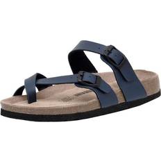 Luna Cork Footbed Sandal with Comfort - Navy