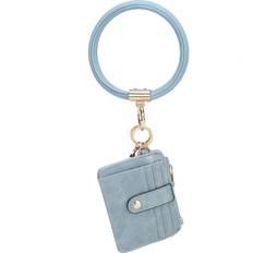 Keychains MKF Collection MKF Collection Jordyn Vegan Leather Bracelet Keychain with a Credit Card Holder