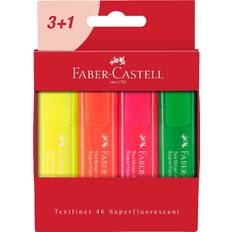 Faber-Castell Highlighter/Overstregningstusch Textliner 46 Fluorescerende 4-pak