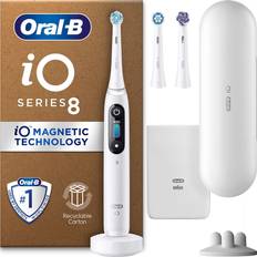 Oral-B B iO8 White Alabaster with 2ct Extra Refills
