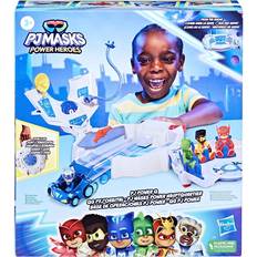 PJ Masks Power Heroes Power Hauptquartier, Spielset mit Auto und Figur, Spielzeug für Junge