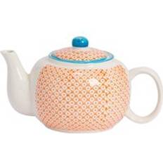 Orange Teapots Nicola Spring Ceramic Vintage Style Herbal Teapot