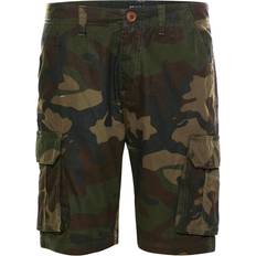 Homme - Toile Shorts Brave Soul River Camo Cargo Shorts - Kaki