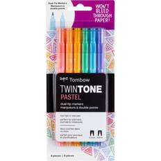 Tombow Penne Tombow TwinTone Marker Set 6-Pack Pastel