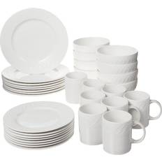 Pfaltzgraff Sylvia Dinnerware Porcelain White Dinner Set
