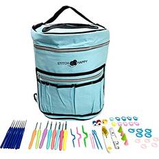 Yarn Bags Designer Stitch Happy Crocheting Kit 52 Piece