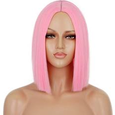 Pink Wigs Entranced Styles Pink Synthetic Straight Hair Bob Wig