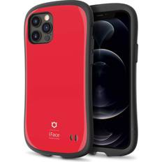 Red Bumpers iFace First Class Designed for iPhone 12 Pro and iPhone 12 6,1 Zoll Cute Shockproof Dual Layer [Hard Shell Bumper] Phone Case Red