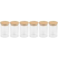 Apollo Housewares Borosilicate Glass 6 Spice Jars