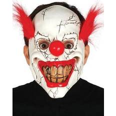 Hvide Heldækkende masker Kostumer Klovnemaske Horror