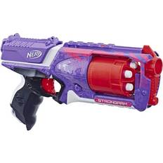 Blasters Nerf NERF Strongarm N-Strike Elite Toy Blaster with Rotating Barrel, Slam Fire, and 6 Official Elite Darts for Kids, Teens, and Adults Purple